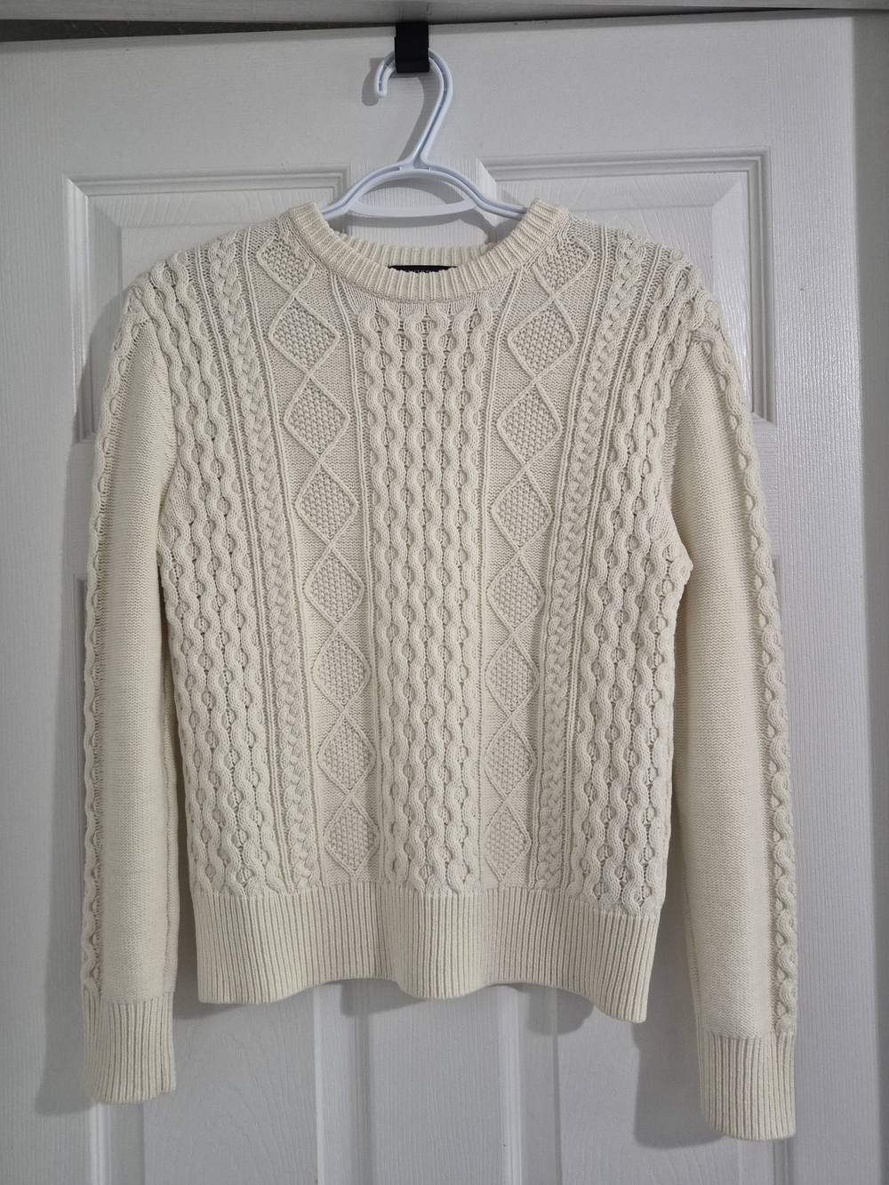 Cream Cable Knit Sweater